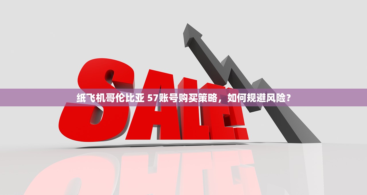 纸飞机哥伦比亚 57账号购买策略,如何规避风险?