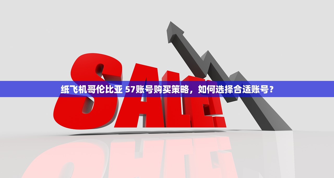 纸飞机哥伦比亚 57账号购买策略，如何选择合适账号？