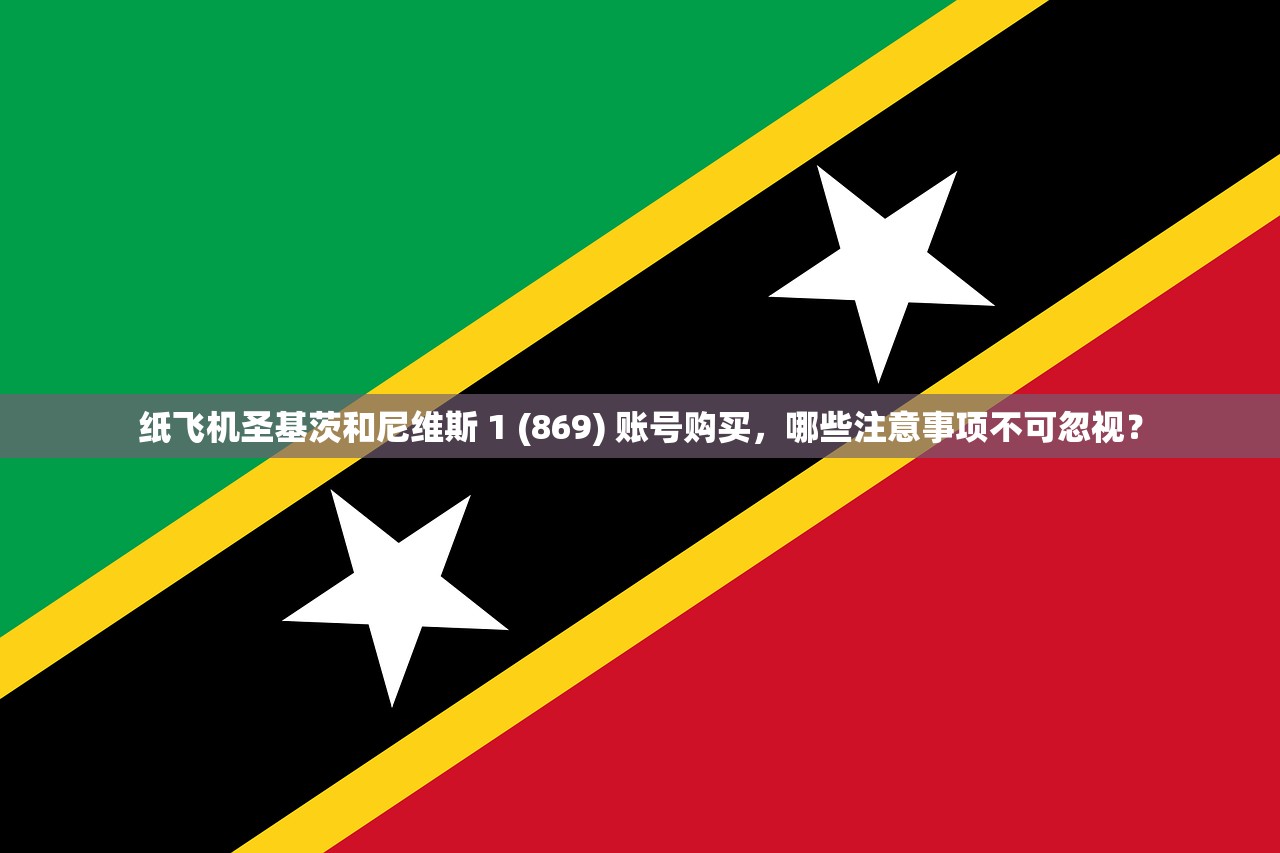 纸飞机圣基茨和尼维斯 1 (869) 账号购买,哪些注意事项不可忽视?